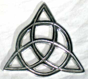 Triquetra open cut altar tile 3" Triquetra open cut altar tile 3"