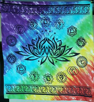 36" x 36" Chakra Lotus altar cloth 36" x 36" Chakra Lotus altar cloth