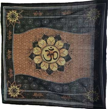 36" x 36" Om Lotus altar cloth 36" x 36" Om Lotus altar cloth