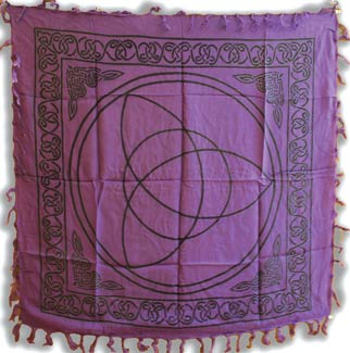 Purple Triquetra altar/ tarot cloth Purple Triquetra altar/ tarot cloth