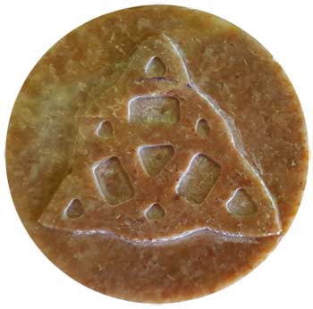 Soapstone Triquetra altar tile Soapstone Triquetra altar tile