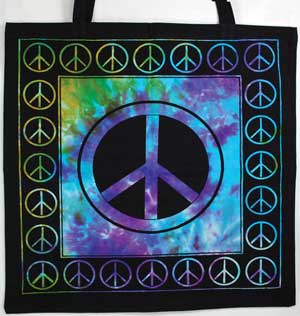 Peace Sign Tote Bag Peace Sign Tote Bag