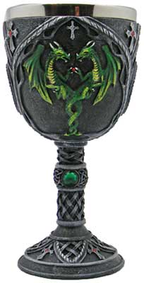 Green Dragon chalice 7 1/4" Green Dragon chalice 7 1/4"