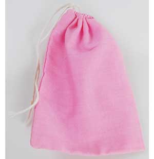 Pink Cotton Bag 3" x 4" Pink Cotton Bag 3" x 4"