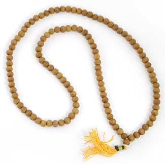 Small Sandalwood Prayer Mala 3.5mm Small Sandalwood Prayer Mala 3.5mm