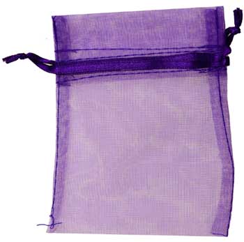 4" x 5" Purple organza 4" x 5" Purple organza