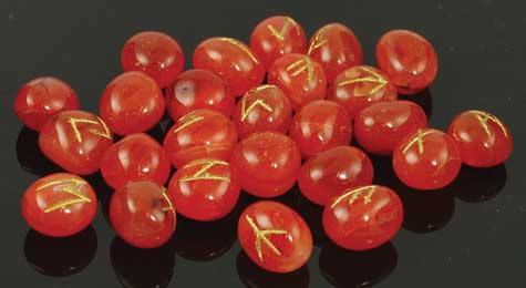 Carnelian Rune set Carnelian Rune set