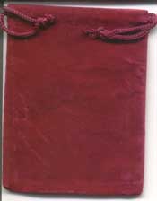 Bag Velveteen 3 x 4 Burgundy Bag Velveteen 3 x 4 Burgundy
