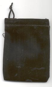 Bag Velveteen 3 x 4 Black Bag Velveteen 3 x 4 Black