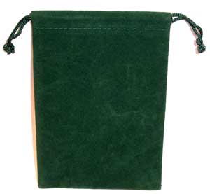 Bag Velveteen 4 x 5 1/2 Green Bag Velveteen 4 x 5 1/2 Green