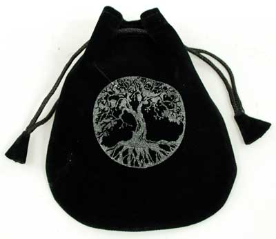 Tree of Life Velveteen Bag 5" Tree of Life Velveteen Bag 5"