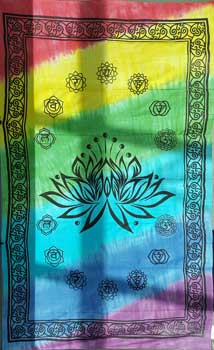 72" x 108" Lotus Chakra tapestry 72" x 108" Lotus Chakra tapestry