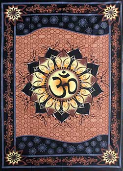 58" x 82" Om Lotus tapestry 58" x 82" Om Lotus tapestry