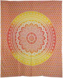 84" x 96" Ombre Red Orange Mandala tapestry 84" x 96" Ombre Red Orange Mandala tapestry