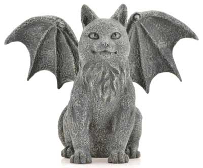 Winged Cat Gargoyle 6 1/2" Winged Cat Gargoyle 6 1/2"